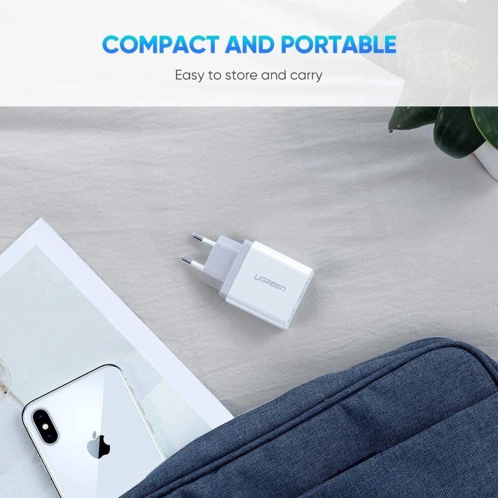 Зарядное устройство сетевое UGREEN ED013 3хUSB White (50817) - фото 13 Зарядное устройство сетевое UGREEN ED013 3хUSB White (50817) - фото 13