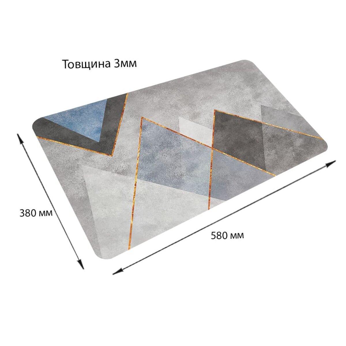 Коврик влагопоглощающий D 38х58х3 мм (SW-00001560) - фото 3