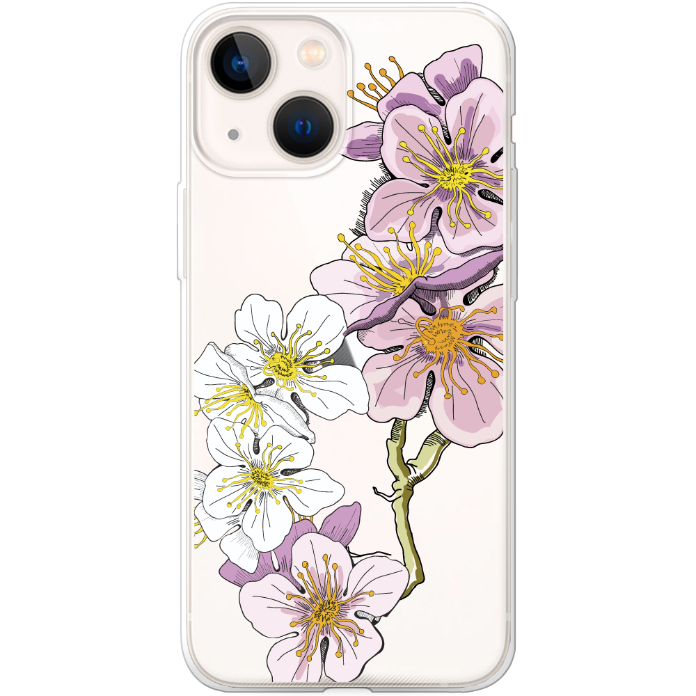 Чохол BoxFace iPhone 13 Cherry Blossom Прозорий силікон (43370-cc4-43370)