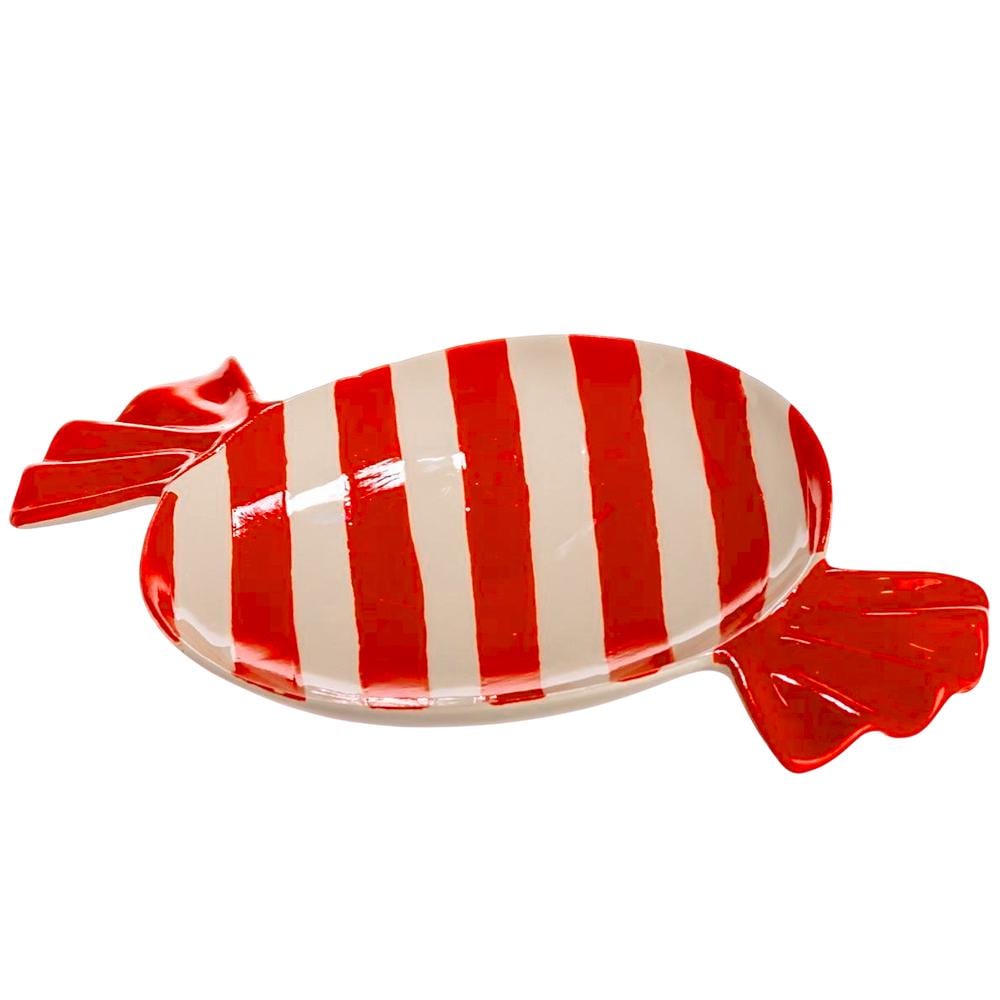 Тарілка новорічна сервірувальна порцелянова Ø15,5 см (CR-1-25)