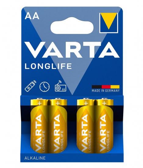 Батарейки щелочные Varta Longlife AA 4 шт. (ERC-04106101414)