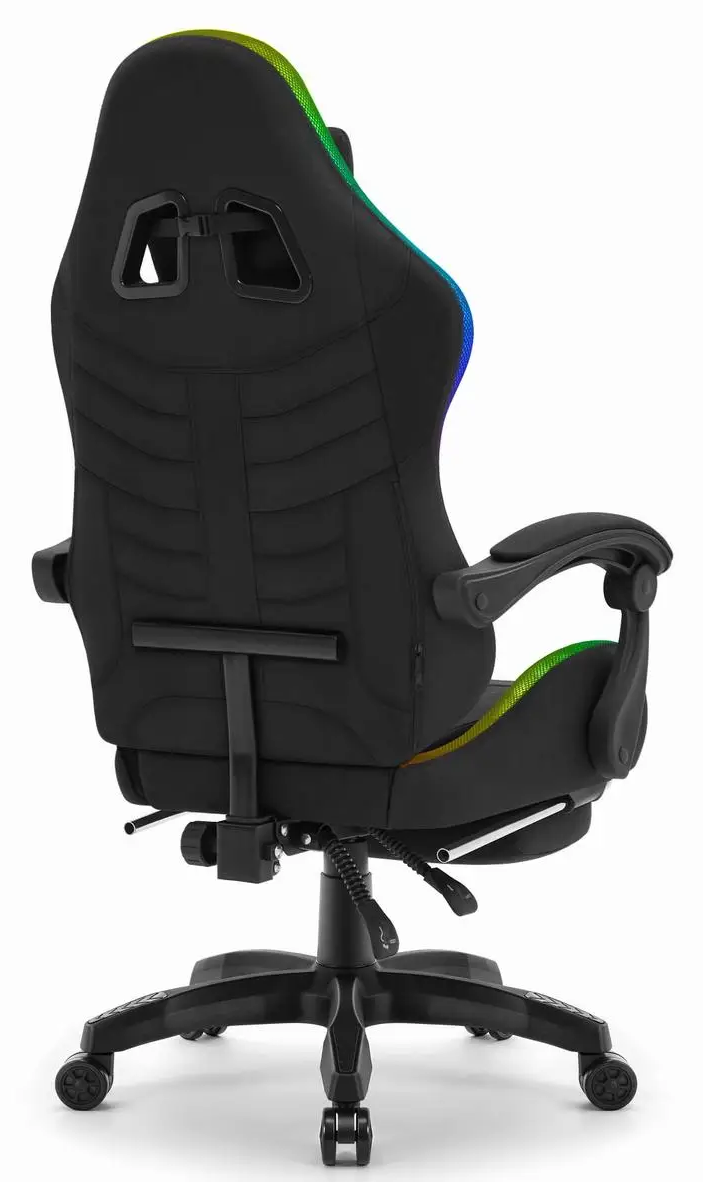Крісло геймерське з підставкою для ніг Cabro C501 RGB Black тканина до 150 кг (AN-С501BRGB) - фото 5 Крісло геймерське з підставкою для ніг Cabro C501 RGB Black тканина до 150 кг (AN-С501BRGB) - фото 5