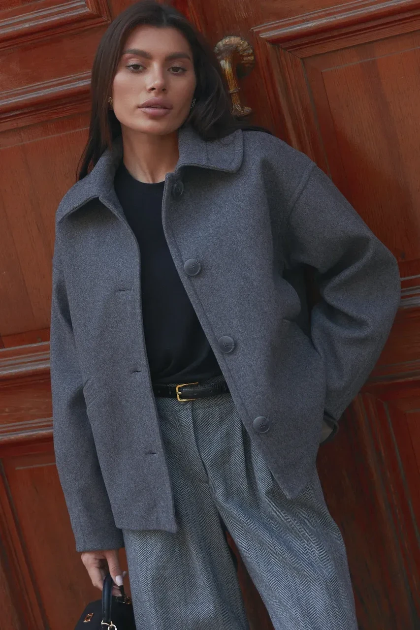 Пальто женское Seventeen S-M Серый (2733944417) Пальто женское Seventeen S-M Серый (2733944417)