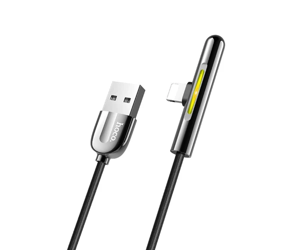 Кабель Data Hoco U65 Colorful Magic Wand Lightning 1,2 м Black - фото 2
