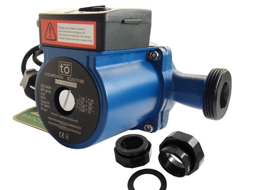 Циркуляційний насос toНАСОСИ 25/7 180 мм (RS-11.15.WRS/0026) Циркуляційний насос toНАСОСИ 25/7 180 мм (RS-11.15.WRS/0026)