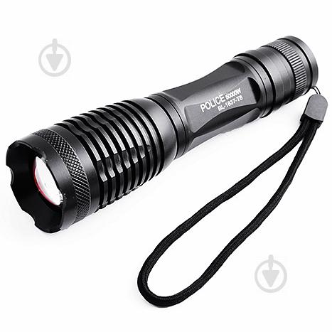 Фонарь Bailong BL-1837-T6 18650 ЗУ 220В 12В Черный (20053100091)