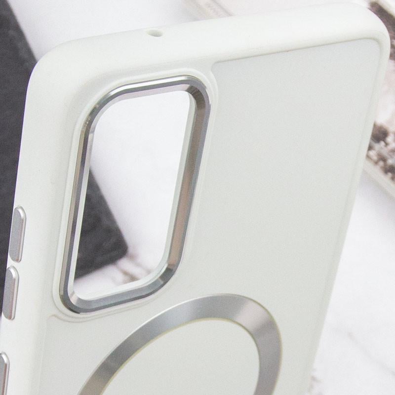 Протиударний TPU Чохол Bonbon Metal Style with MagSafe для Samsung Galaxy S20 FE Білий / White - фото 5