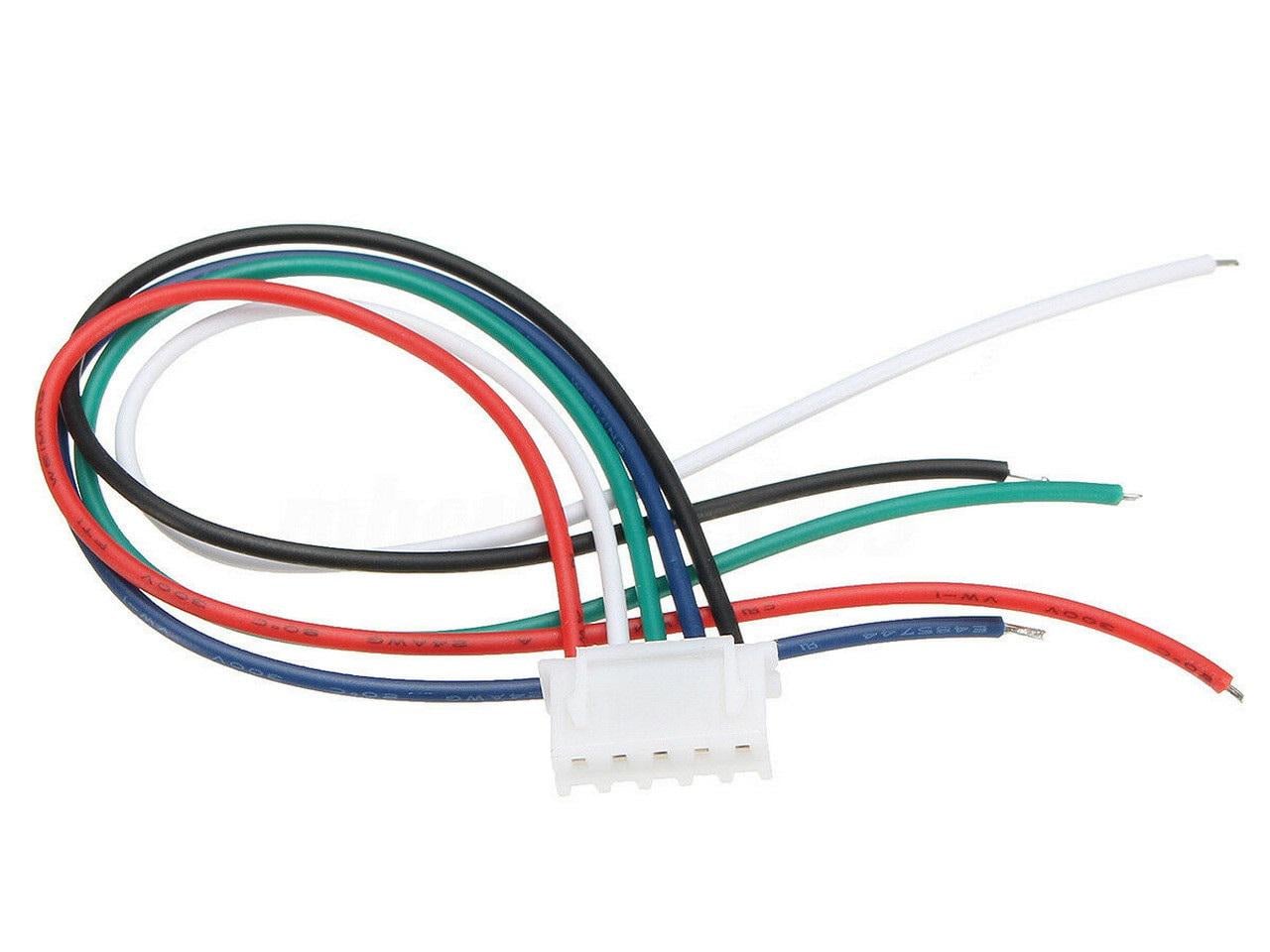 Кабель с разъемами JST-XH 2,54 мм Female 5pin двухсторонний для FPV дронов/балансировки батарей 4S 10 см (00-00028084)