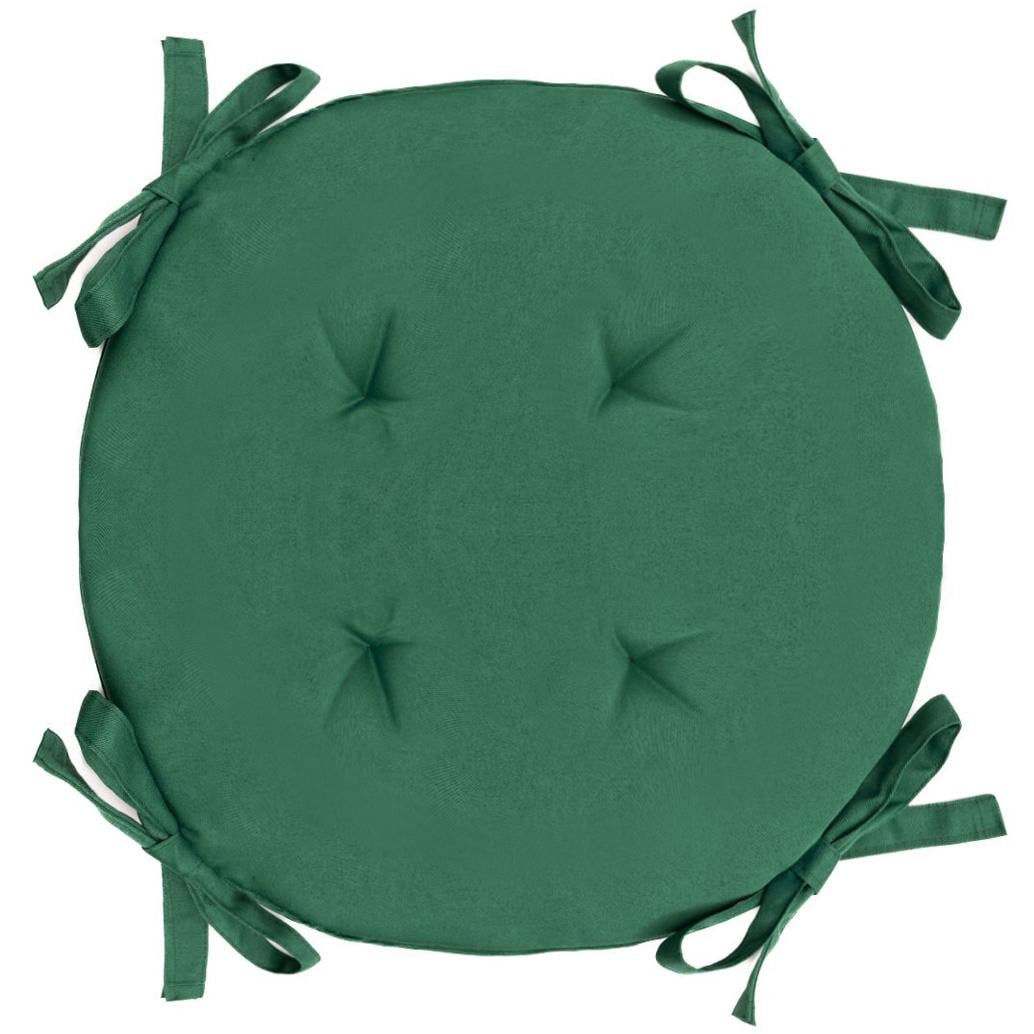 Подушка для стула/кресла/табурета Ø 45х3 см Темно-зеленый (2417371062)