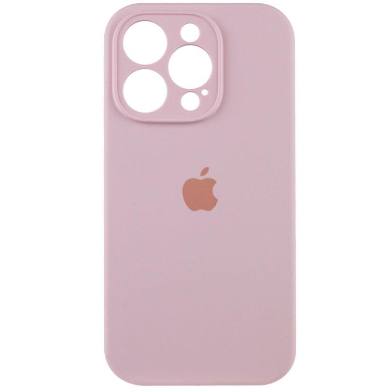 Чехол Silicone Case Full Camera Protective (AA) для Apple iPhone 15 Pro Max (6.7") Розовый | Chalk Pink