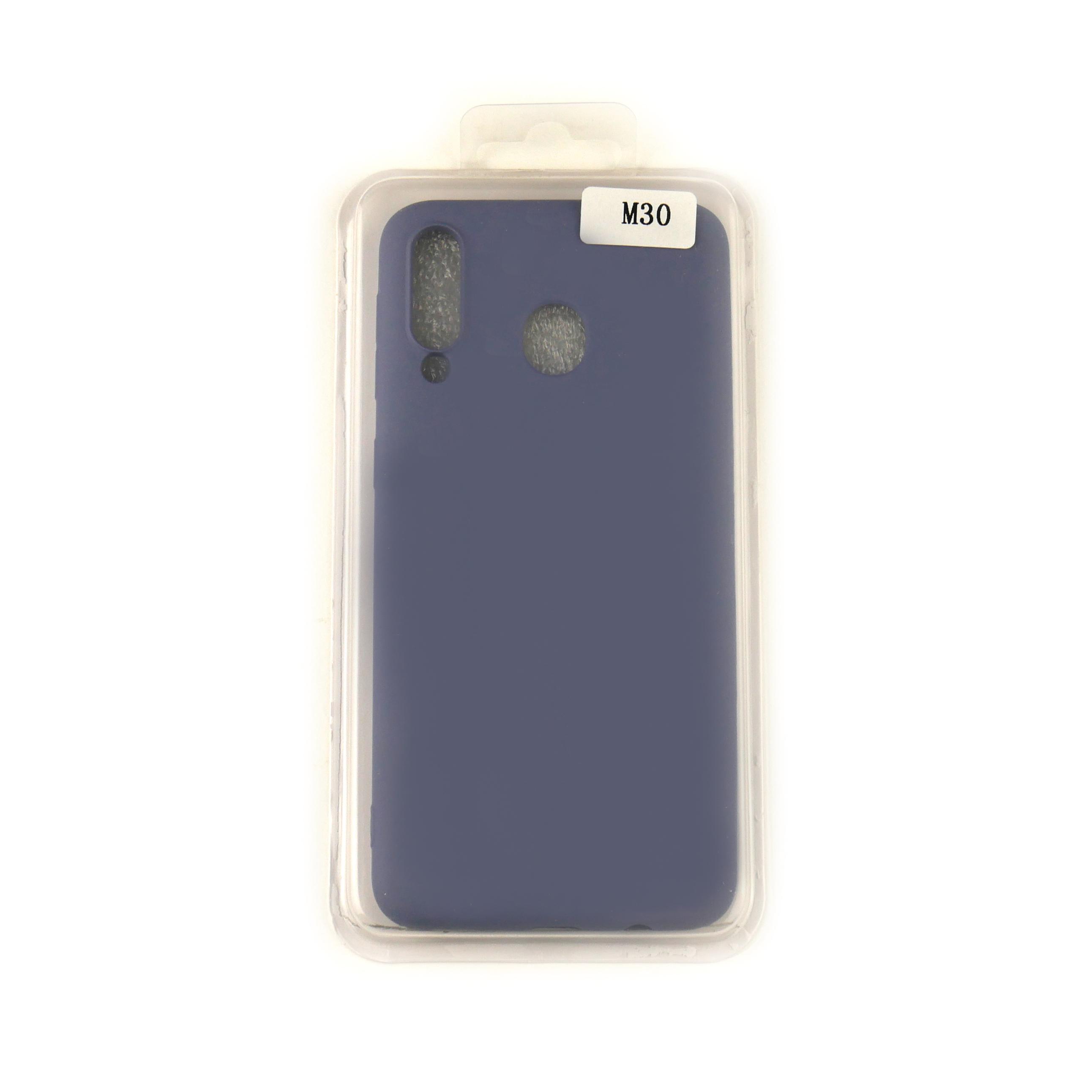 Чехол Silicone Case Full Cover Samsung M30 Джинсовый