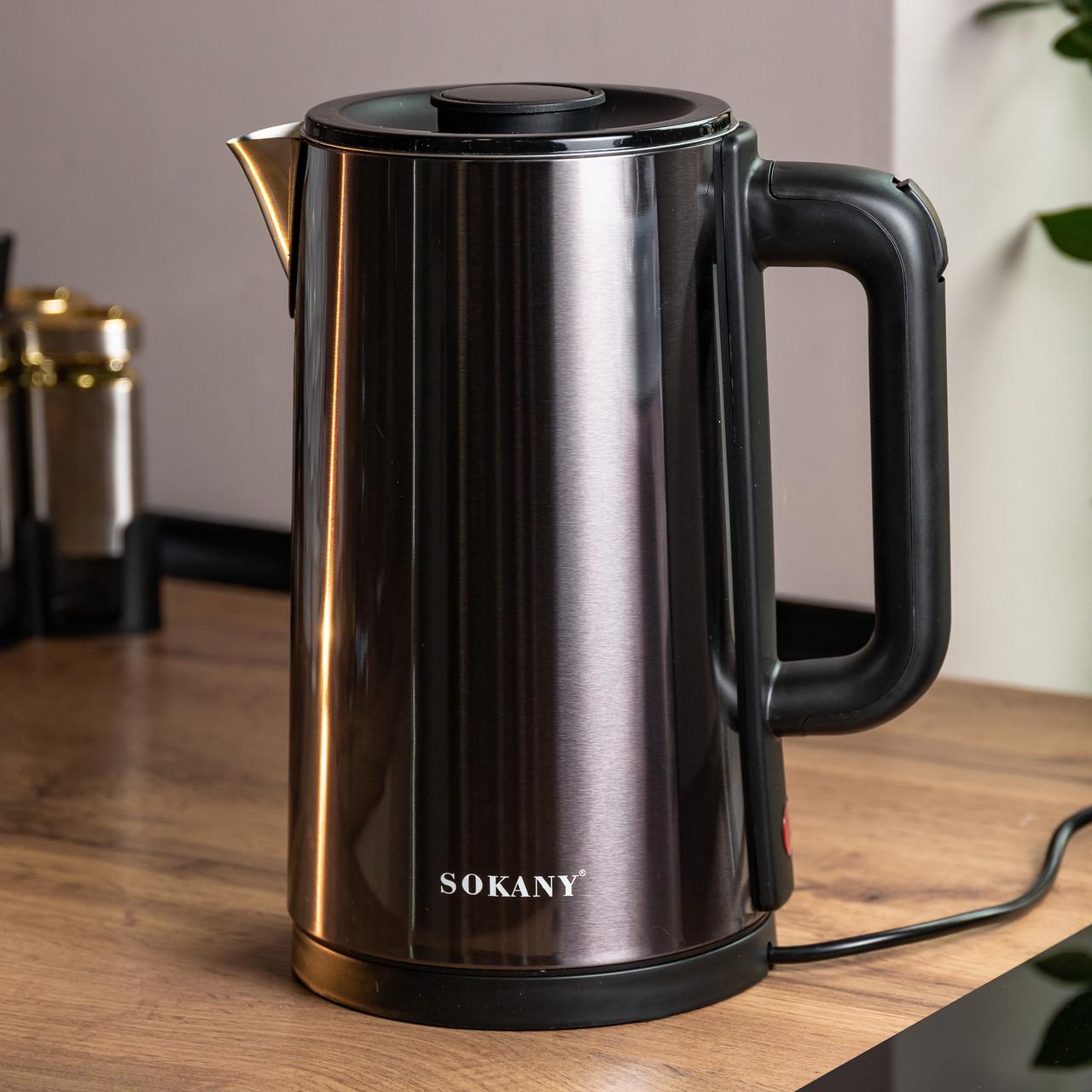 Электрочайник дисковый Sokany SK-09018 3 л 2000 Вт Малахит (2739589332)