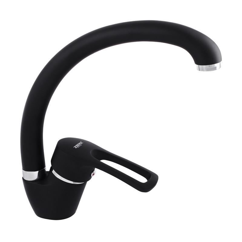 Смеситель для кухни Zerix YUB 181 Черный (ZX2793)