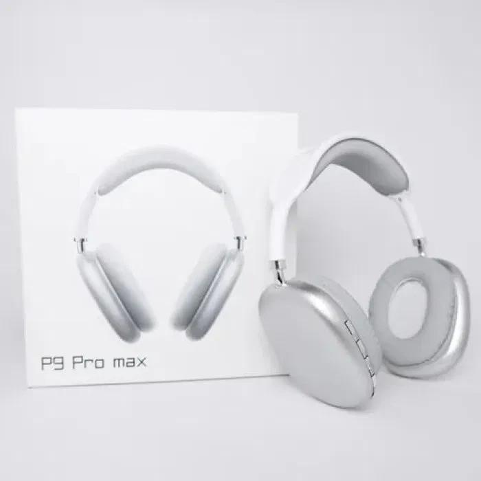 Навушники P9 Pro Max Bluetooth бездротові складані Чорно-білий (2134436587) - фото 3