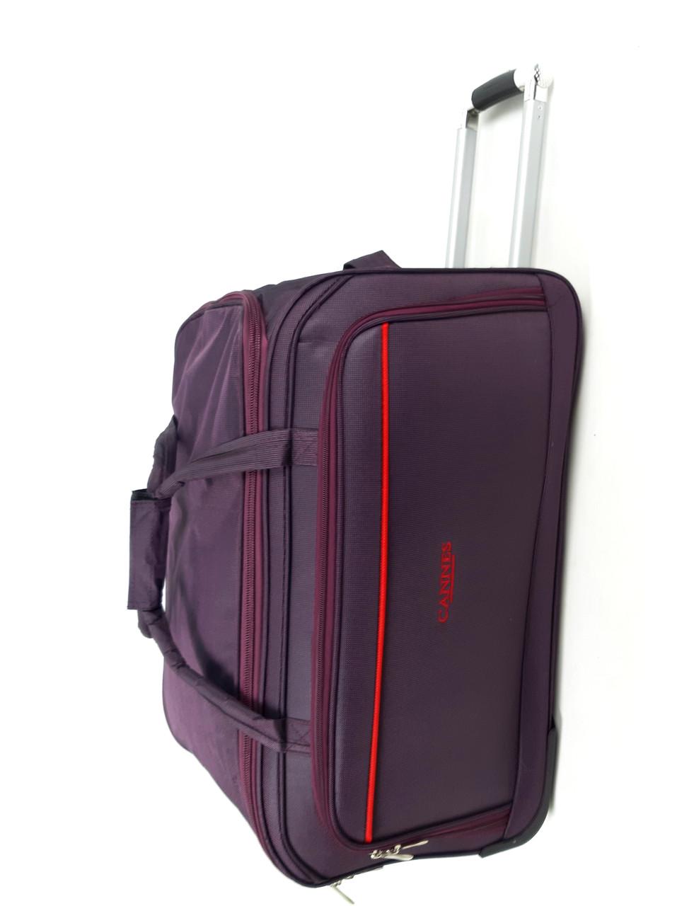Сумка дорожня на колесах Cannes 80 л 6439х32 см Фіолетовий (780206575)