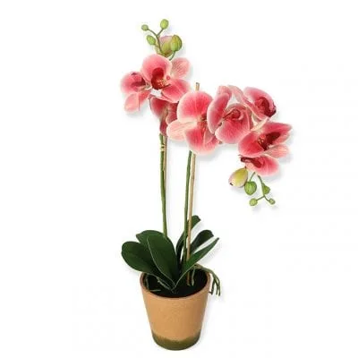 Фаленопсис искусственный Flora в горшке 56 см Розовый (73314)