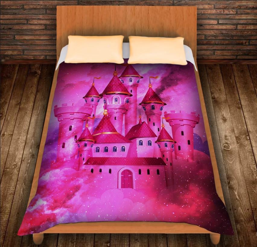 Плед с 3D принтом Очаровательный Замок Мечт 150x200 см (epi_0234)