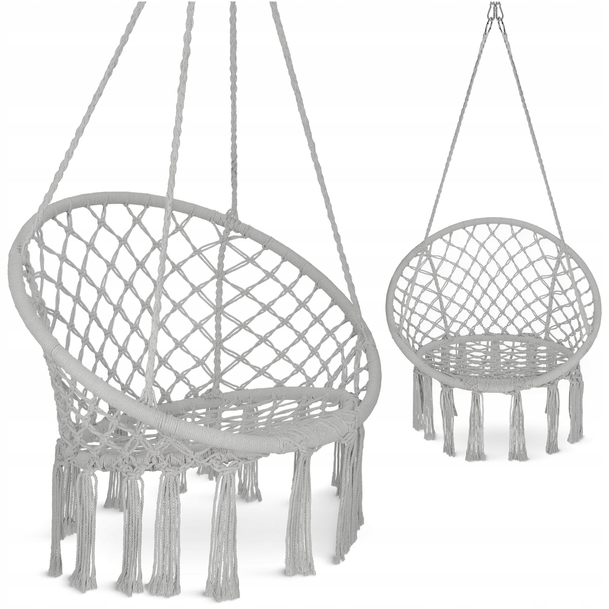 Кресло-качели подвесное 4fizjo Boho Dream плетеные 80 см Grey (P-5905973404525) - фото 10 Кресло-качели подвесное 4fizjo Boho Dream плетеные 80 см Grey (P-5905973404525) - фото 10