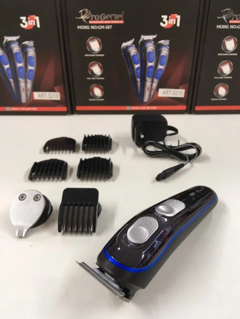 Машинки для стрижки Gemei GM-587 Pro щеточка для чистки Черный (1800464432) - фото 12 Машинки для стрижки Gemei GM-587 Pro щеточка для чистки Черный (1800464432) - фото 12