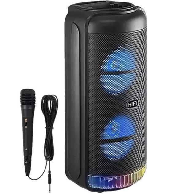 Портативная колонка Bluetooth RX-8228 20 Вт на пульте с микрофоном Черный (GR-04651)