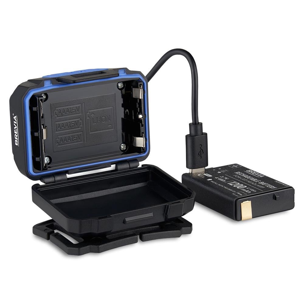 Ліхтар налобний Brevia 500Lm 3W CREE XPG+COB 1200 mAh/3xAAA з сенсором Білий/Червоний (14350ERBX1) - фото 6 Ліхтар налобний Brevia 500Lm 3W CREE XPG+COB 1200 mAh/3xAAA з сенсором Білий/Червоний (14350ERBX1) - фото 6