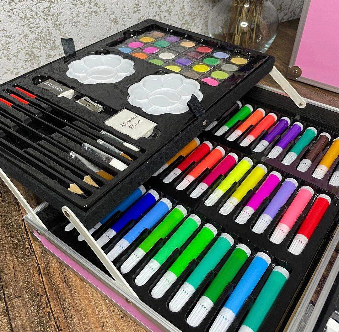 Набор для рисования с красками и фломастерами для детей - фото 4