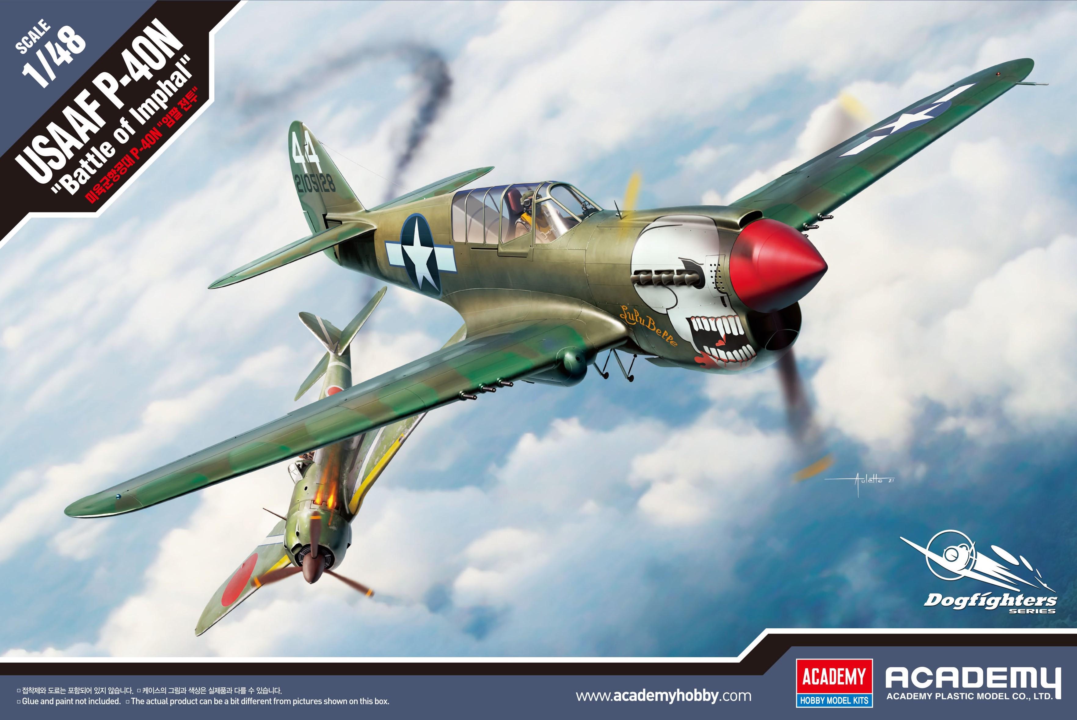 Сборная модель Academy USAAF P-40N Battle of Imphal 1:48 (12341) - фото 1