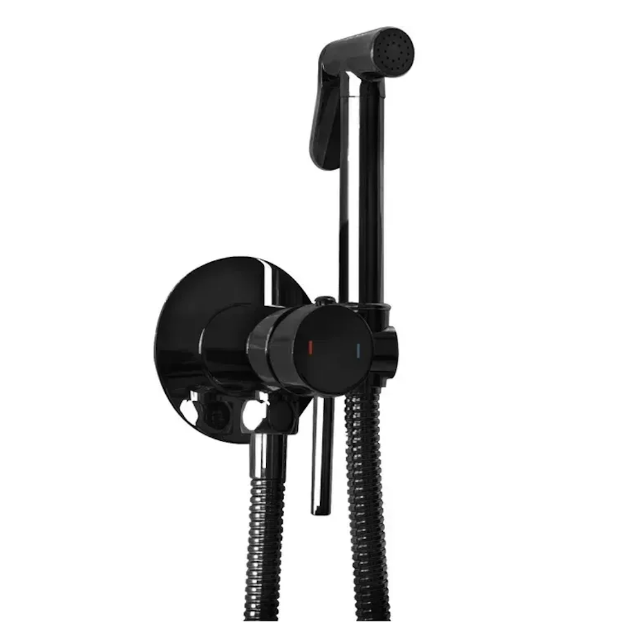 Гигиенический душ Rea Loop со смесителем Черный (RM-REA-B5656)
