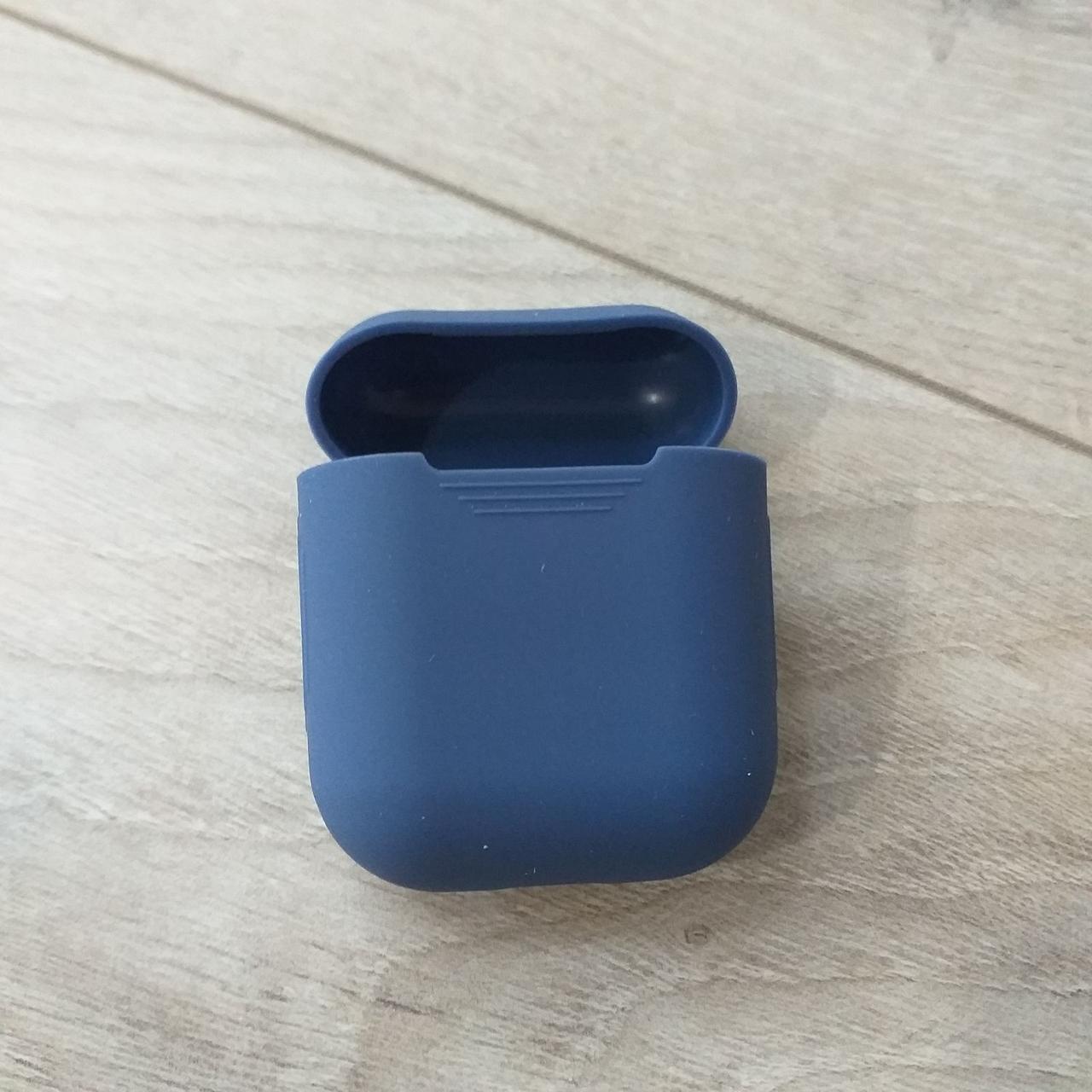 Чохол силіконовий для навушників Apple AirPods 1/2 Синій (KG-6950) - фото 3