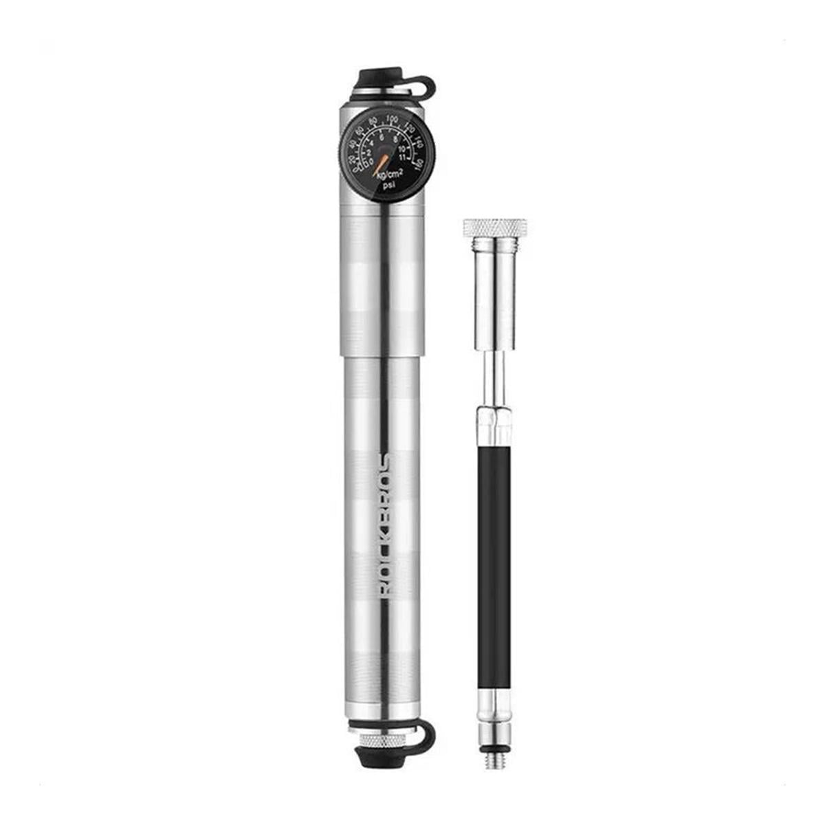 Насос велосипедный Rockbros HQ-67A-L03 160 Psi/11 bar металлический (RB-HQ-67A-L03-2876)