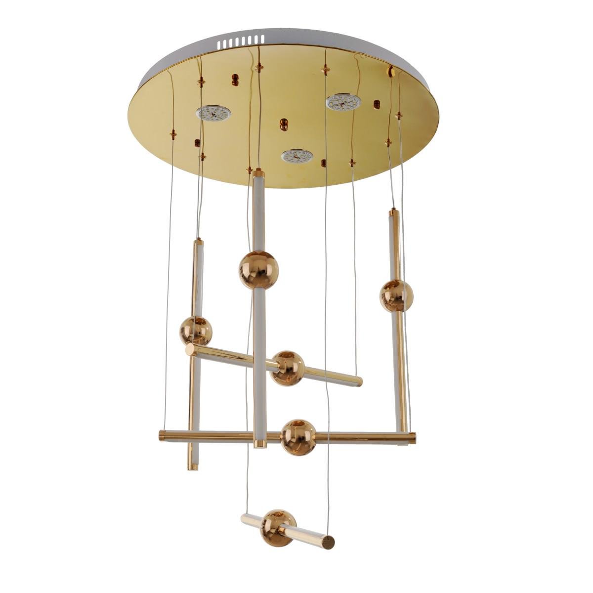 Люстра лофт для спальни подвесная светодиодная Brille BL-889S/6 NW 85 W G