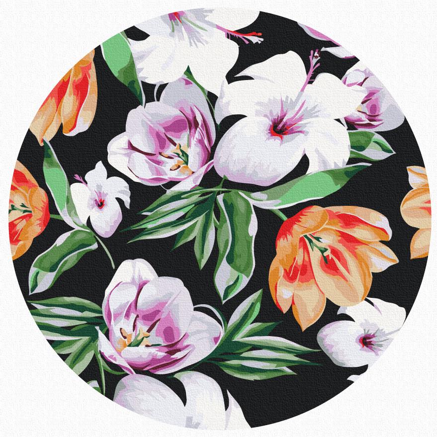 Картина по номерам BrushMe Цветы в тропиках D 30 см (RC00016M)