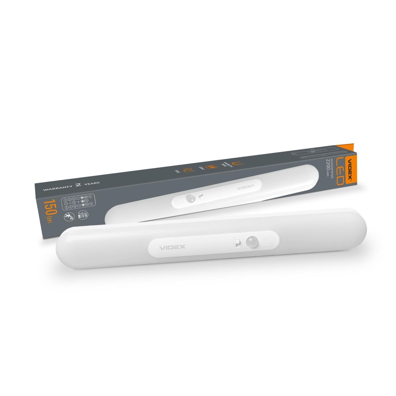 Светильник LED аккумуляторный Videx VL-NL013W-SR с датчиком движения (36553895)