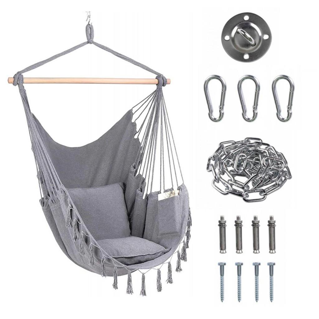 Кресло подвесное Bonro B-093 120 кг Серый (4240056412)