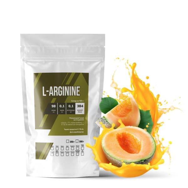 Аминокислота L-Arginine Дыня для спортивных тренировок на 50 порций 250 г (21-125-arg-d250)