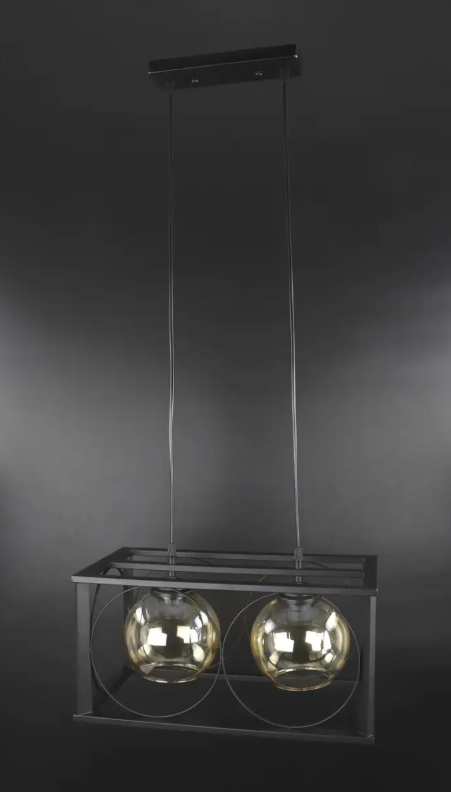 Люстра потолочная подвесная в стиле LOFT 9630/2 Черный (NA005114)