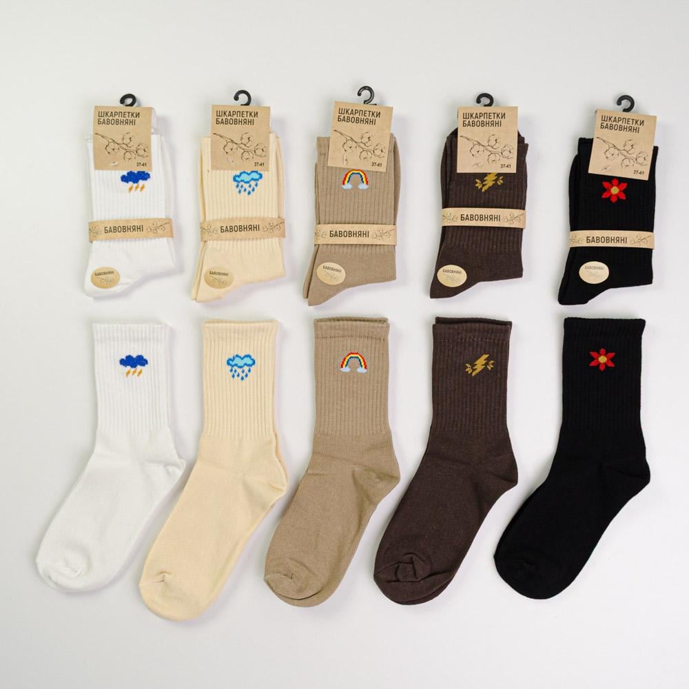 Набор носков женских Youstar 105 средние хлопковые 10 пар р. 37-41 Разноцветный (gm-socks-ncfm-105)