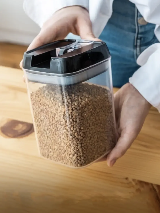 Набір контейнерів для сипучих продуктів 5 ємностей з вакуумною кришкою (Е500017) - фото 7