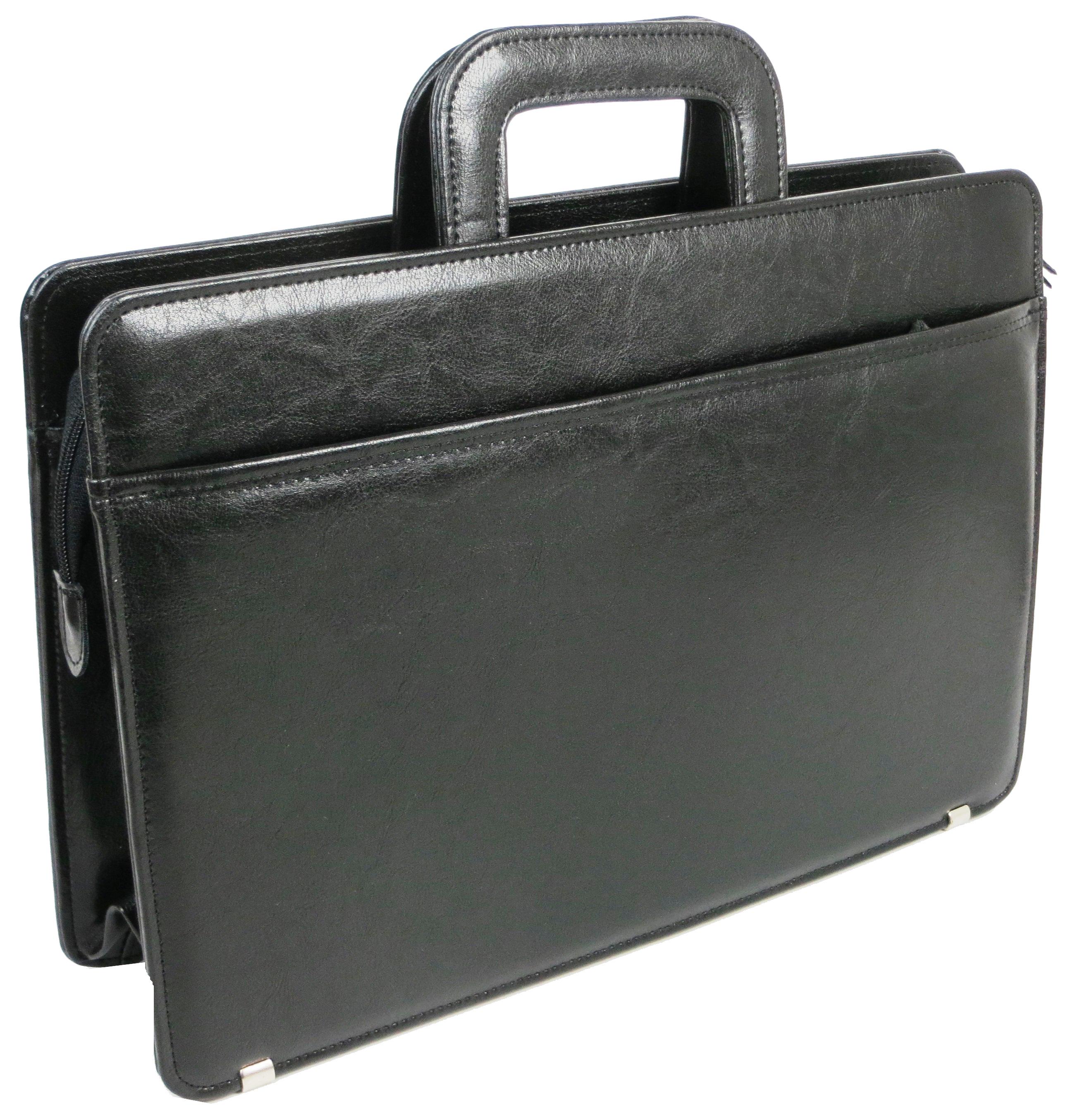 Папка-портфель JPB эко кожа Черный (TE-38 black)