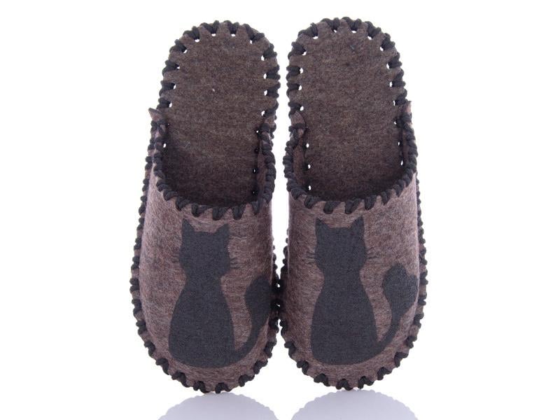 Тапочки фетровые женские VENDS 276 р. 36-37 Коричневые