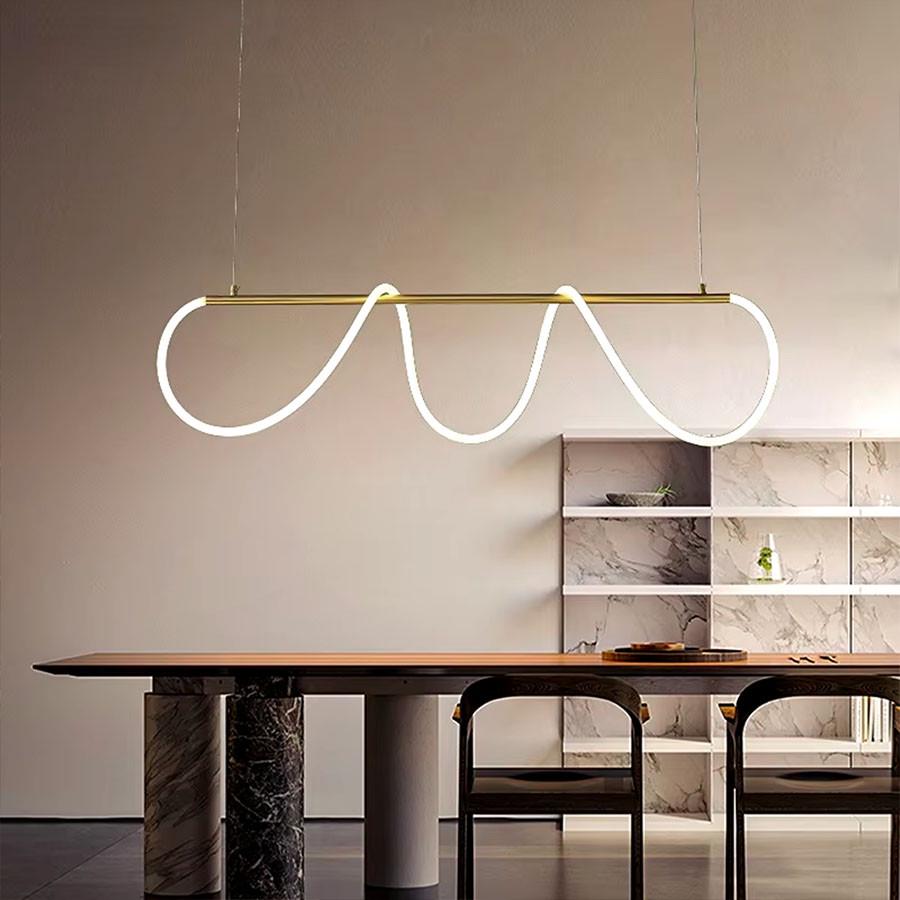 Люстра латунная удлиненная с гибкой Led лентой 140 см (y 410-1200 ab) - фото 3 Люстра латунная удлиненная с гибкой Led лентой 140 см (y 410-1200 ab) - фото 3