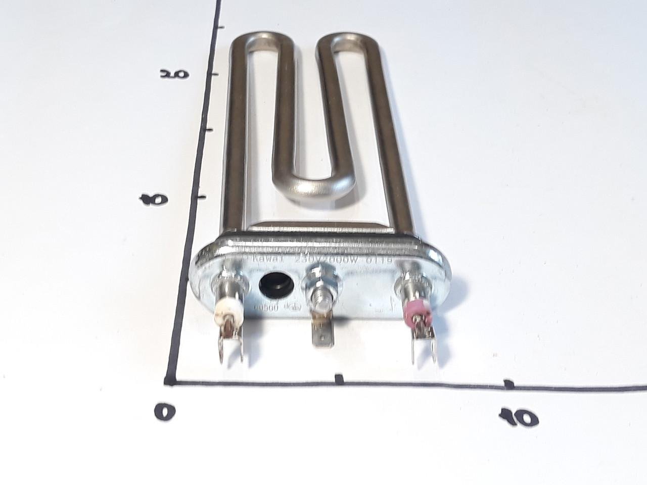 ТЕН для пральної машини 2000w L-203 з місцем під датчик (0938) - фото 3