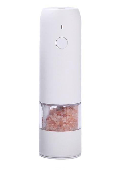 Млин електричний для спецій портативний з USB що перезаряджається з підсвіткою Білий (585/1)