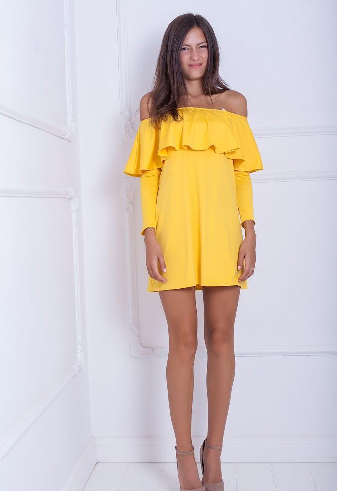 Сукня жіноча Podium Felisity 20037-YELLOW XXL Жовтий