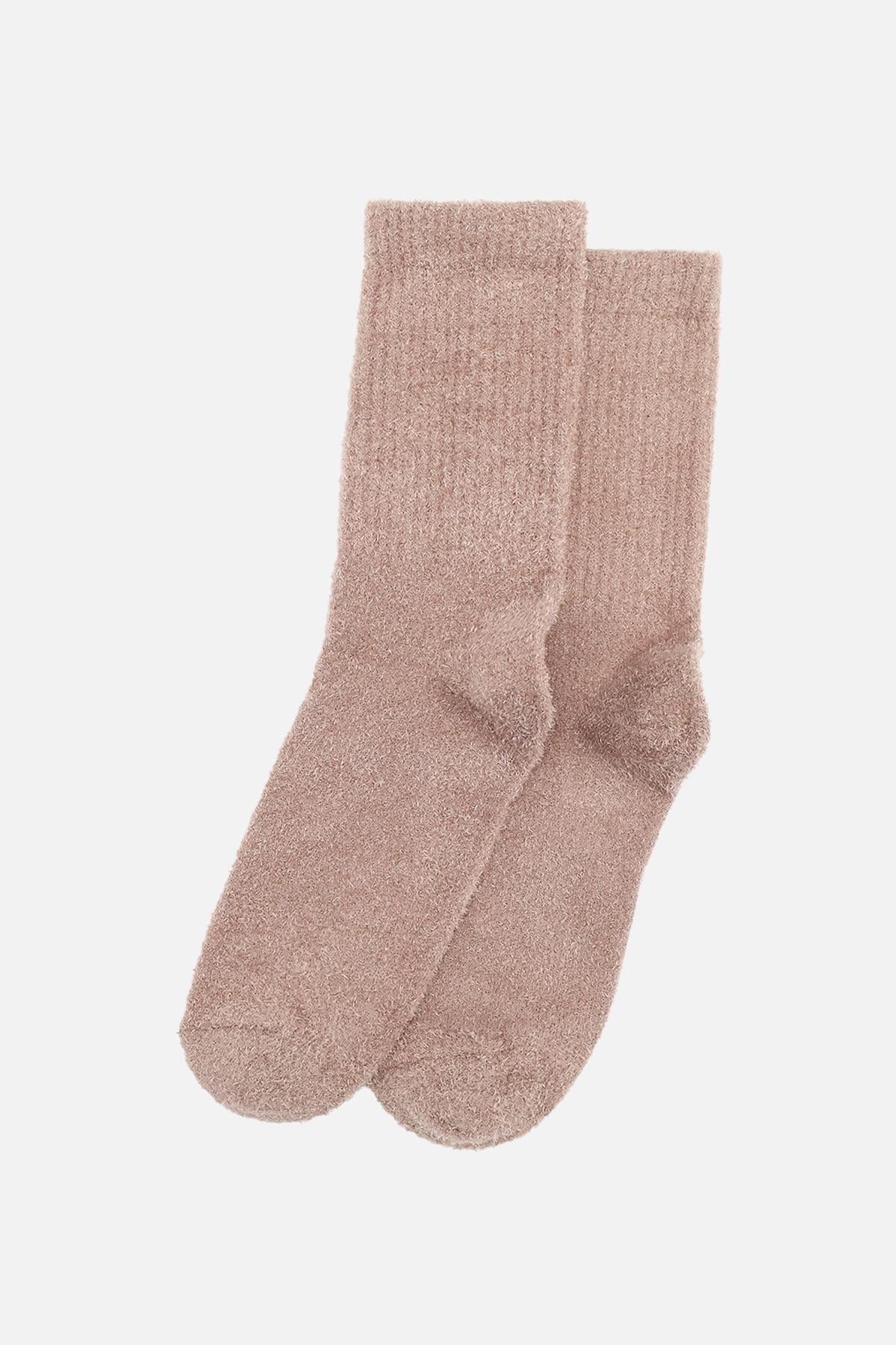 Носки высокие женские Yuki ЦБ-00286712 р. 35-38 Бежевый (SKT001091130)