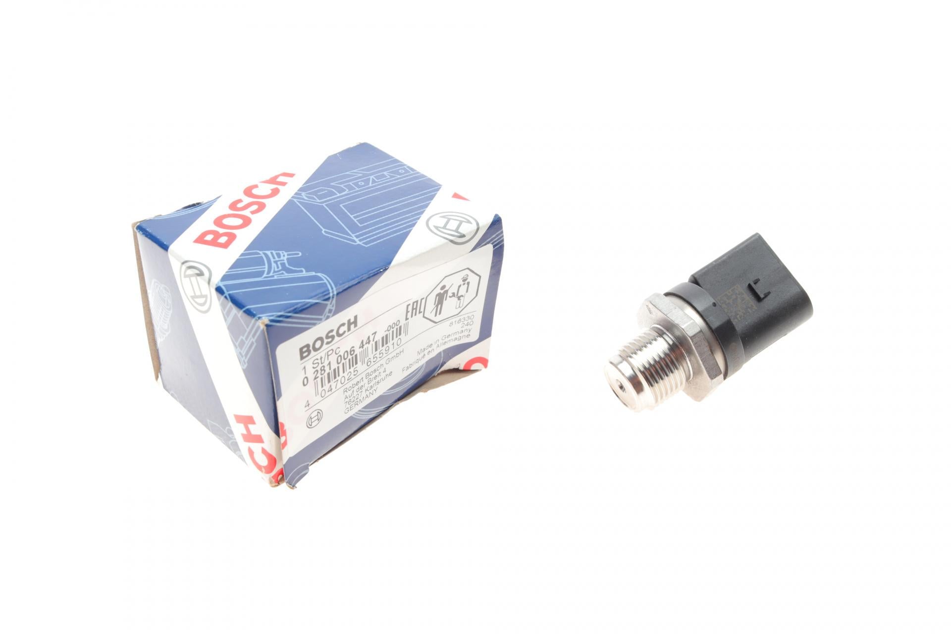 Датчик давления топлива BMW 3 E90/F30/F80/5 F10/G30/F90/7 F01-F04 04-18 B47/N47/N57- (0 281 006 447)
