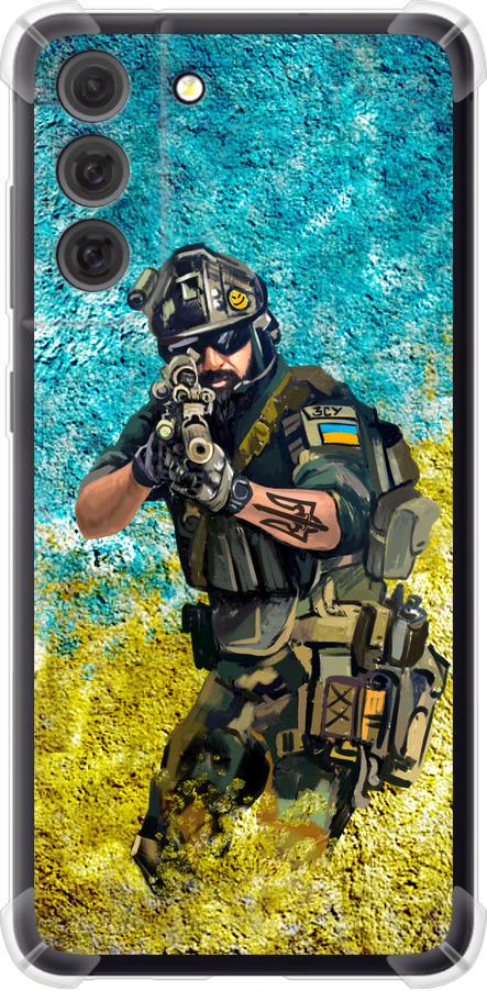 Чехол на Samsung Galaxy S21 FE Воин ЗСУ (5311sp-2302-42517) Чехол на Samsung Galaxy S21 FE Воин ЗСУ (5311sp-2302-42517)