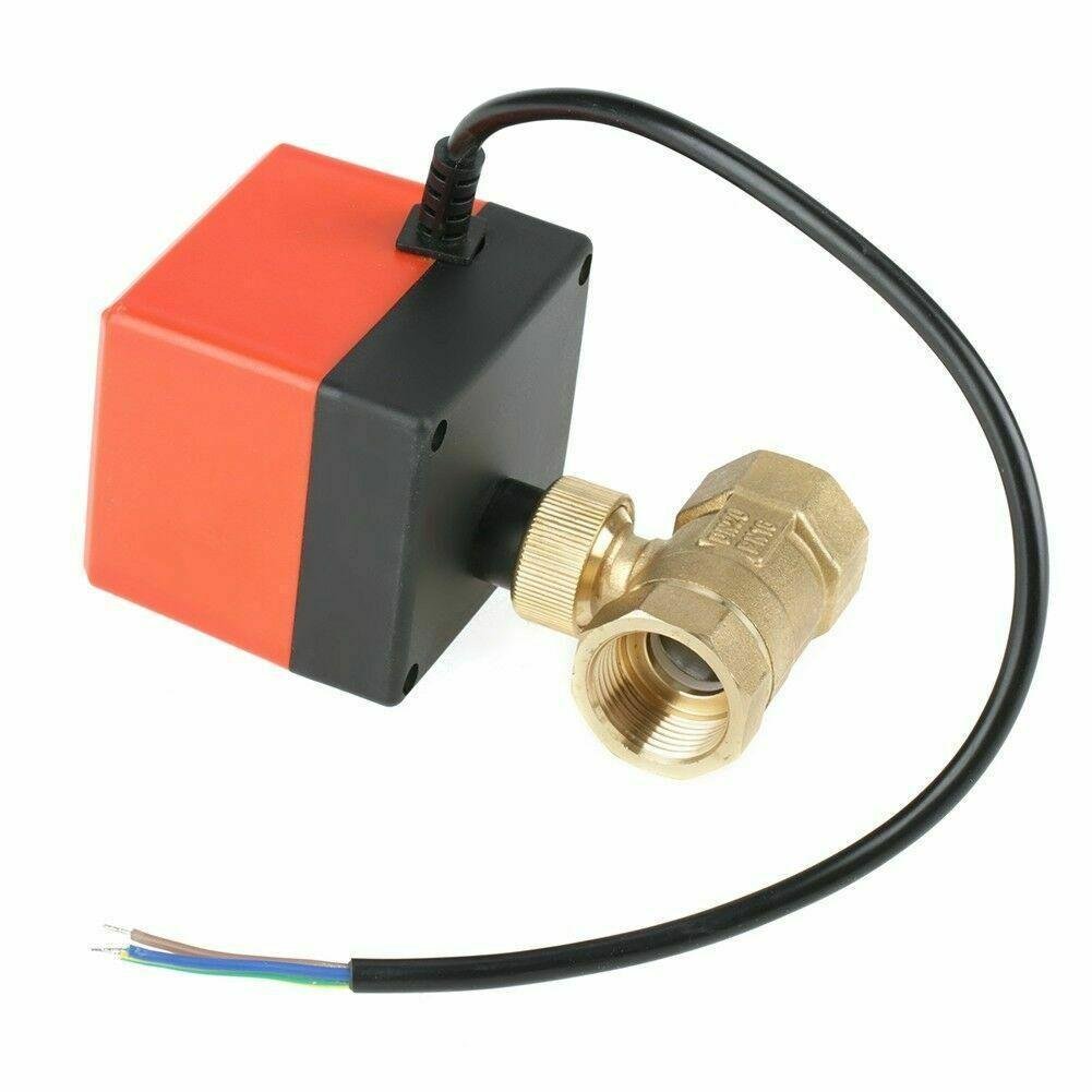 Клапан моторизований латунний кульовий 220В 3/4"