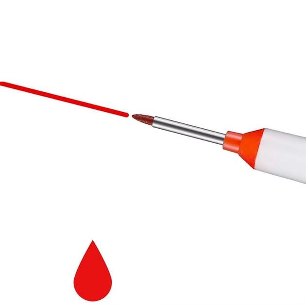 Маркер строительный с длинным носиком стержнем двухсторонний перманентный 2,0 мм Красный (06-103.1) - фото 2 Маркер строительный с длинным носиком стержнем двухсторонний перманентный 2,0 мм Красный (06-103.1) - фото 2