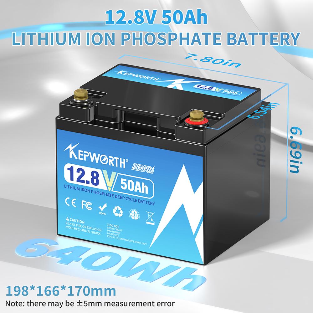 Акумулятор Kepworth LiFePO4 12V 50Ah 640W із зарядним пристроєм BMS (K12050198) - фото 6 Акумулятор Kepworth LiFePO4 12V 50Ah 640W із зарядним пристроєм BMS (K12050198) - фото 6